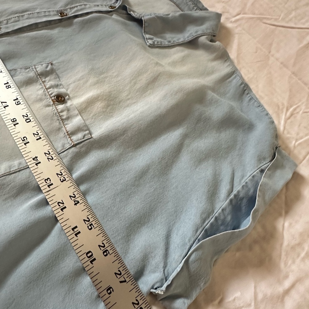 Chic Soul Light Blue Women's Blouse - Picture 6 of 7